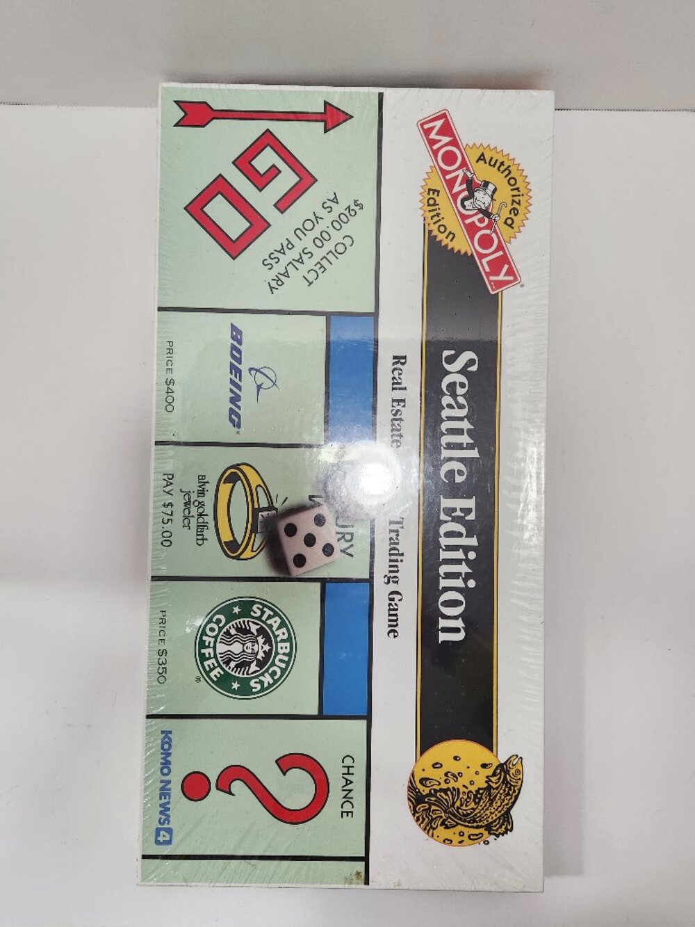 NEW SEALED 1997 Monopoly Seattle Edition Boeing Starbucks & Local Attractions
